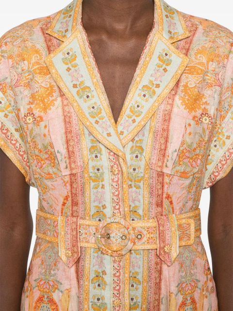 ZIMMERMANN Acacia midi dress - Orange