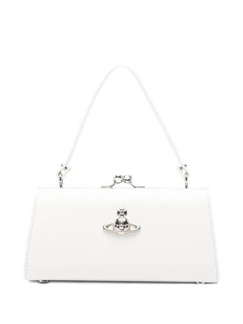 Vivienne Westwood Doll XL Frame Orb-plaque clutch bag - White - zdjęcie produktu nr 1