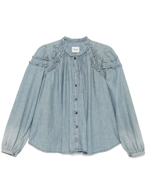 MARANT ÉTOILE Milya shirt - Blue - zdjęcie produktu nr 1