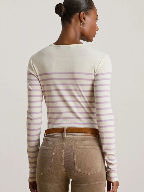 Lauren Ralph Lauren bluzka bawełniana - zdjęcie produktu nr 1