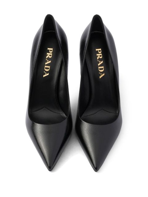 Prada 85mm Saffiano leather pumps - Black