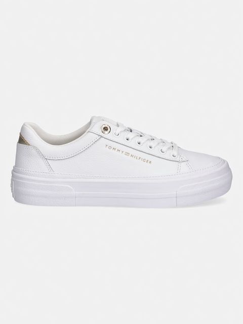 Tommy Hilfiger trampki TH PLATFORM SNEAKER TUMBLED LTR - zdjęcie produktu nr 1