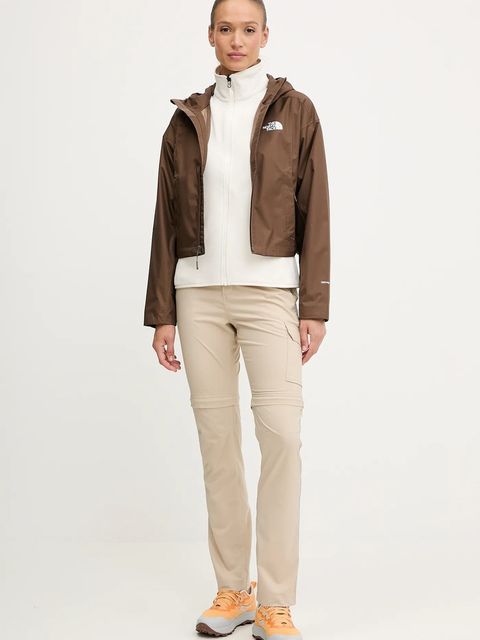 The North Face kurtka outdoorowa Cropped Quest kolor brązowy przejściowa NF0A55EP1OI1