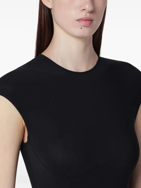 AGOLDE cap-sleeve nadia bodysuit - Blue