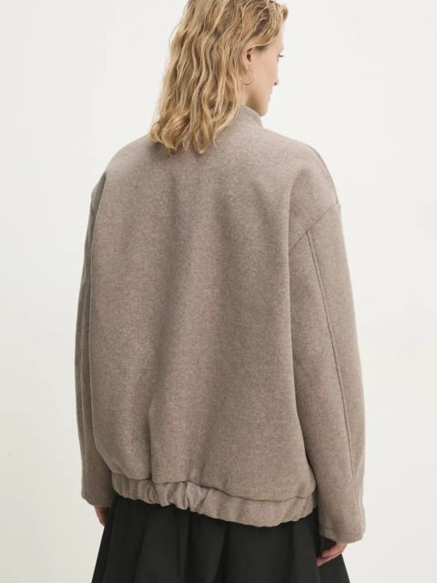 Answear.LAB kurtka kolor beżowy przejściowa