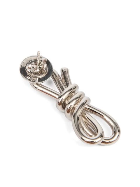 MM6 Maison Margiela mono knot earring - Silver - zdjęcie produktu nr 2