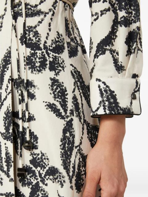 Max Mara floral-print midi dress - Neutrals