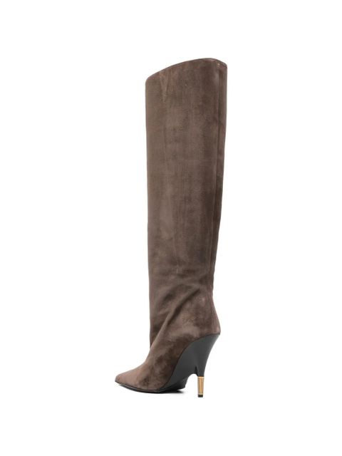 KHAITE Bella knee-high boots - Brown