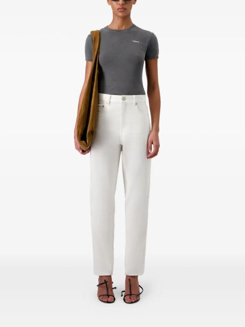 Coperni five-pockets tapered jeans - White
