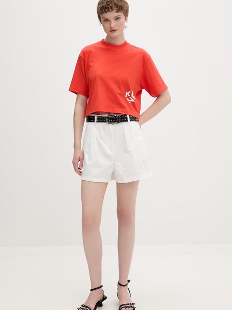 Tommy Jeans szorty damskie bawełniane z elastanem - zdjęcie produktu nr 1