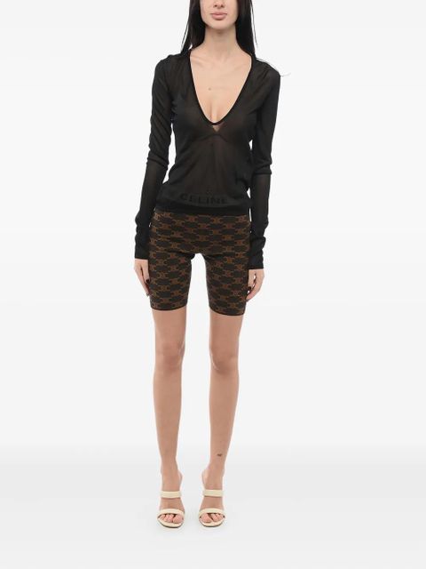 Saint Laurent scoop-neck knitted jumper - Black