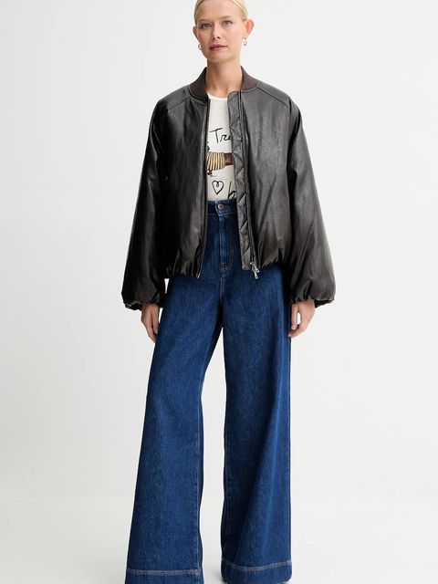 Weekend Max Mara kurtka POTENTE kolor brązowy przejściowa oversize 2525486042600 - zdjęcie produktu nr 2