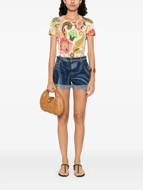 ETRO paisley-print T-shirt - Neutrals