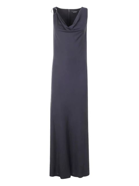 Lauren Ralph Lauren cowl-neck ring-detail maxi dress - Black - zdjęcie produktu nr 1
