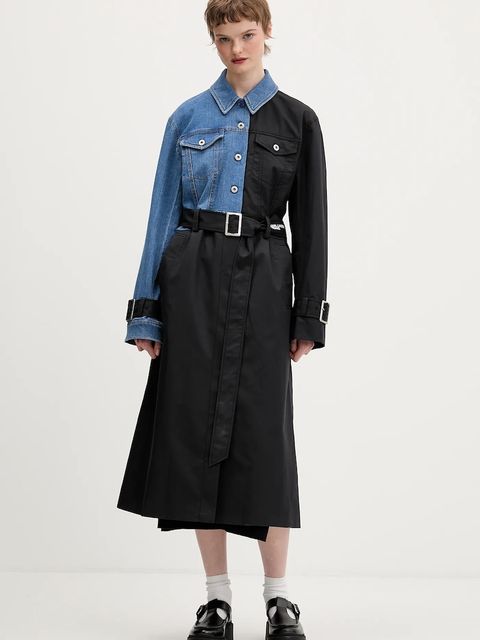 Karl Lagerfeld Jeans płaszcz kolor czarny B1W15028 - zdjęcie produktu nr 1