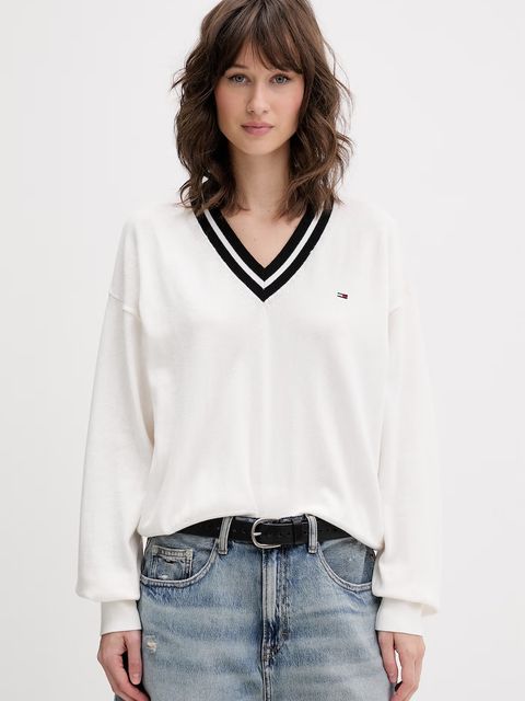Tommy Jeans sweter damski bawełniany - zdjęcie produktu nr 1