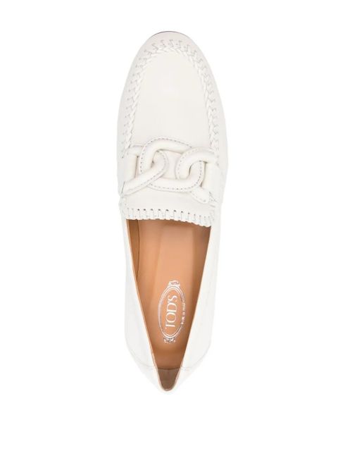 Tod's Kate leather loafers - White