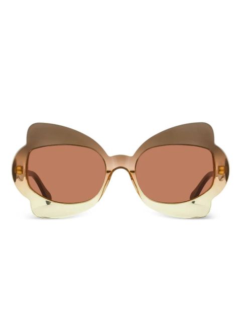 Marni Eyewear Monumental Gate butterfly-frame sunglasses - Brown - zdjęcie produktu nr 1