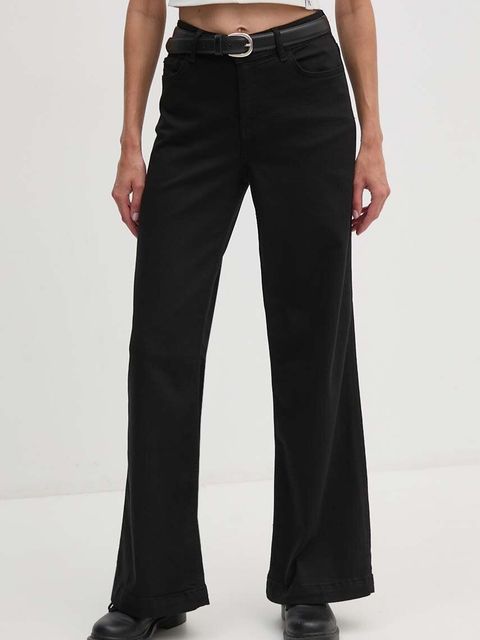 Mos Mosh jeansy damskie kolor czarny 166400