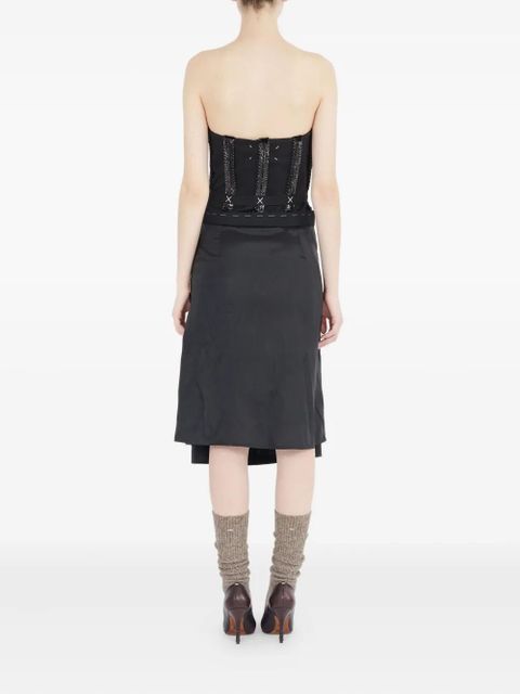 Maison Margiela strapless midi dress - Black