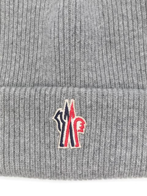 Moncler Grenoble wool beanie hat - Grey - zdjęcie produktu nr 2