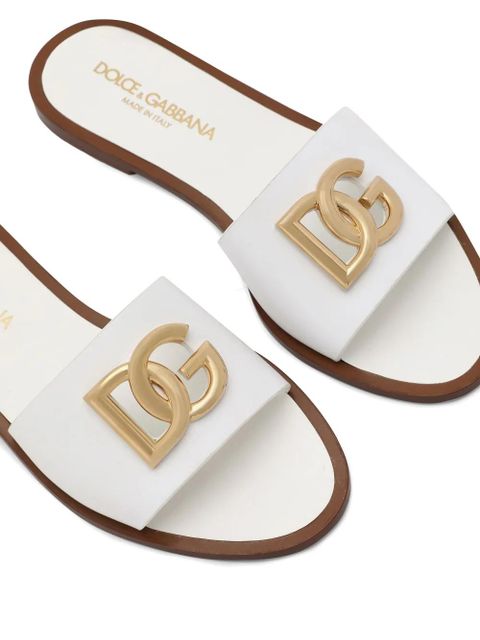 Dolce & Gabbana DG-logo leather sandals - White - zdjęcie produktu nr 2