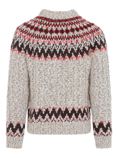Moncler Grenoble patterned sweater - Neutrals - zdjęcie produktu nr 2