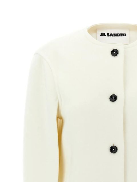 Jil Sander wool coat - White