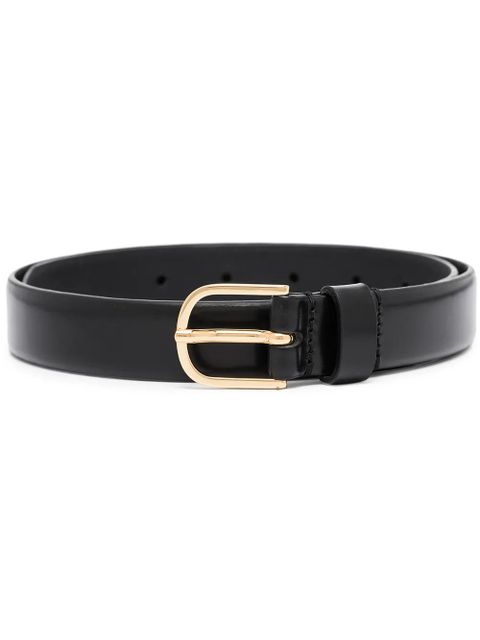 TOTEME buckle-fastening leather belt - Black - zdjęcie produktu nr 1