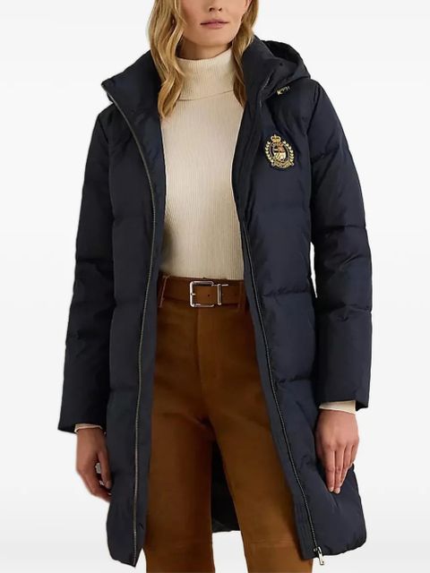 Lauren Ralph Lauren hooded embroidered coat - Blue - zdjęcie produktu nr 1