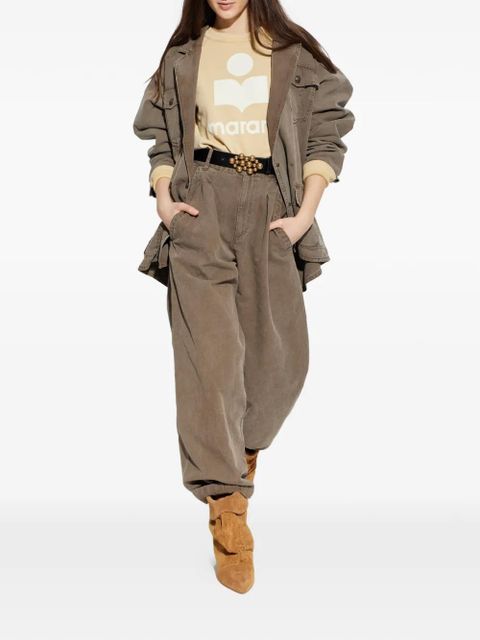 MARANT ÉTOILE Nadine pleated trousers - Brown - zdjęcie produktu nr 2