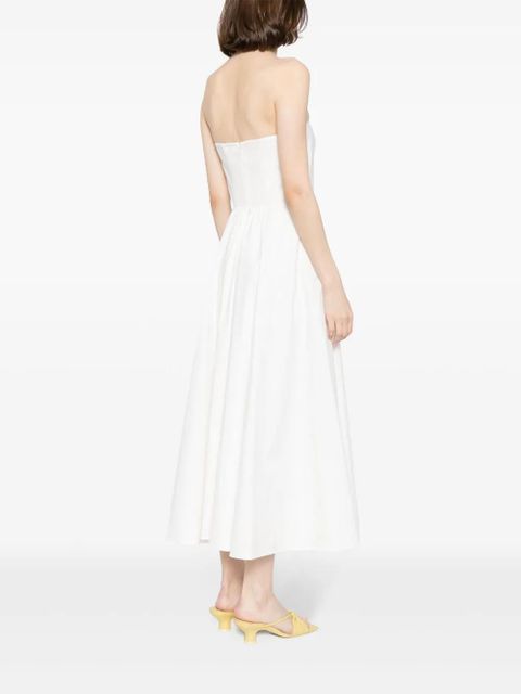 Reformation Astoria strapless midi dress - White