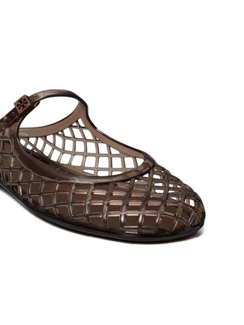 Tory Burch perforated-design slides - Brown - zdjęcie produktu nr 2