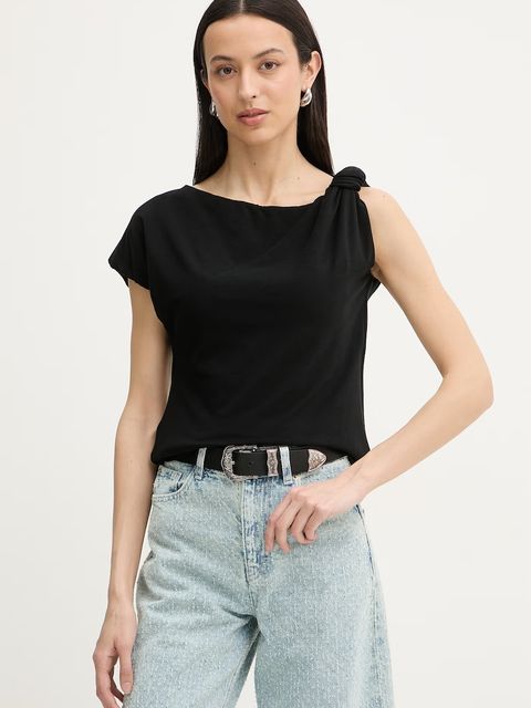 Pinko t-shirt damski bawełniany z elastanem - zdjęcie produktu nr 2