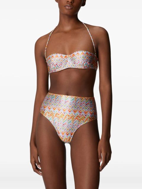 Missoni zigzag-pattern bikini - Neutrals