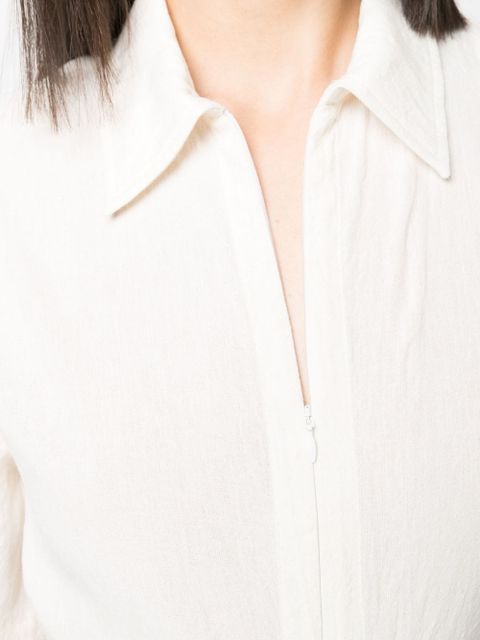 Jacquemus backless shirt-style bodysuit - White