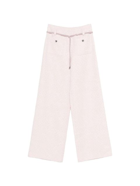 Maje crystal-embellished tailored trousers - Pink - zdjęcie produktu nr 1