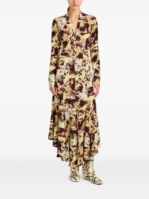 Proenza Schouler Joelle printed midi skirt - Yellow - zdjęcie produktu nr 2