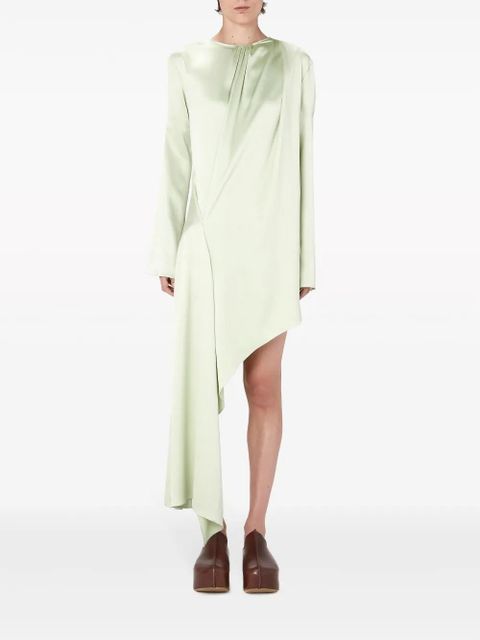 JW Anderson long-sleeve asymmetric dress - Green