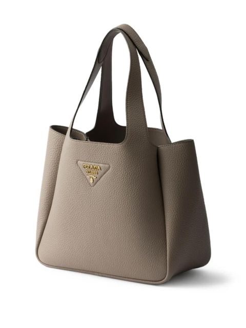 Prada small leather tote bag - Brown - zdjęcie produktu nr 2