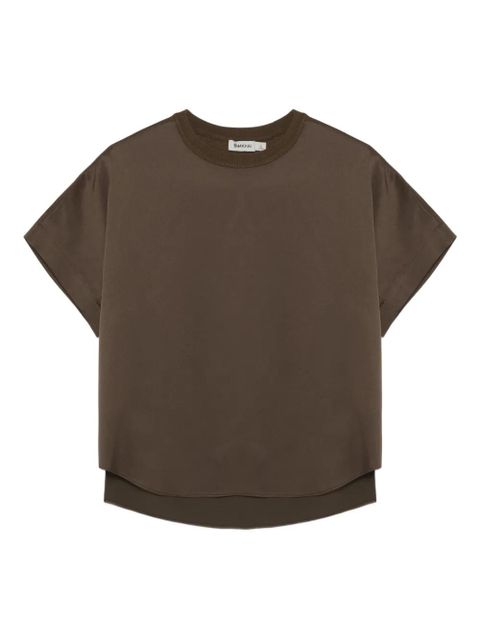 Simkhai Addy round-neck blouse - Brown