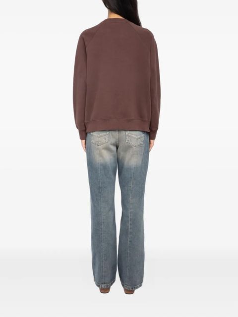 Zadig&Voltaire logo-patch cotton-blend sweatshirt - Brown
