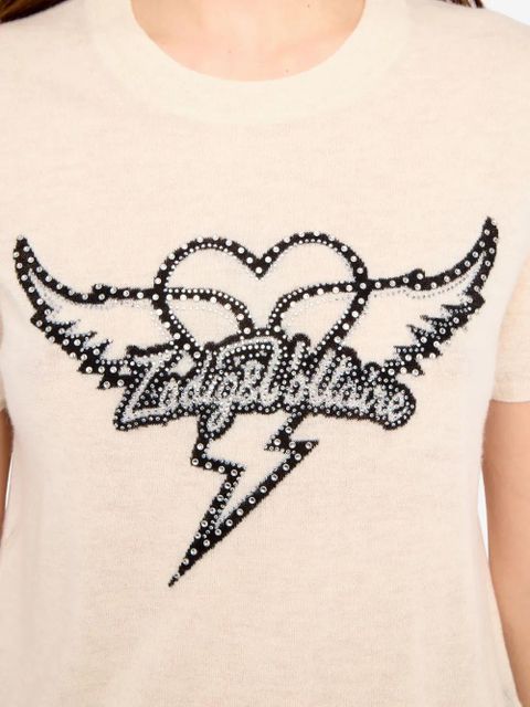 Zadig&Voltaire Idal heart-graphic T-shirt - Neutrals