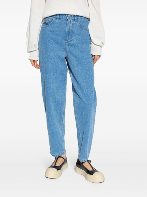 Marni mid-rise tapered-leg jeans - Blue - zdjęcie produktu nr 2