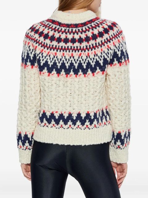 Moncler Grenoble patterned-jacquard jumper - Neutrals