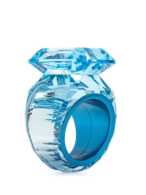Swarovski Lucent crystal cocktail ring - Blue