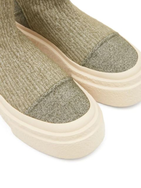 MM6 Maison Margiela numbers-motif sneakers - Green