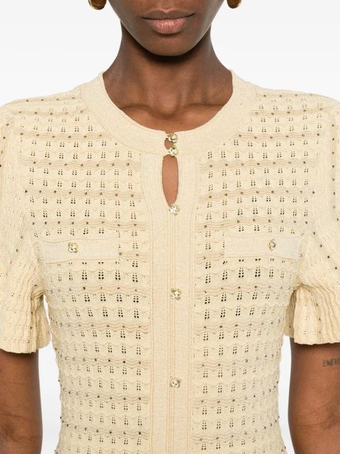 SANDRO textured-knit dress - Neutrals