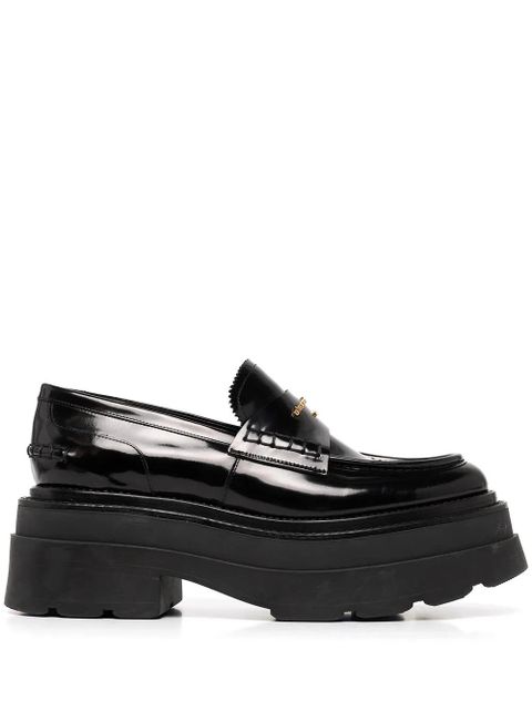Alexander Wang chunky sole leather loafers - Black - zdjęcie produktu nr 1