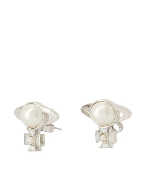 Vivienne Westwood Gaby Orb pearl earrings - Silver